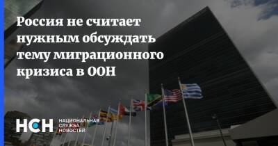 Дмитрий Полянский - Россия не считает нужным обсуждать тему миграционного кризиса в ООН - nsn.fm - Россия - Белоруссия