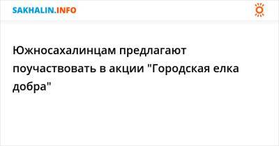 Сергей Надсадин - Южносахалинцам предлагают поучаствовать в акции "Городская елка добра" - sakhalin.info - Южно-Сахалинск
