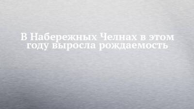 В Набережных Челнах в этом году выросла рождаемость - chelny-izvest.ru - Набережные Челны