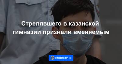 Стрелявшего в казанской гимназии признали вменяемым - news.mail.ru