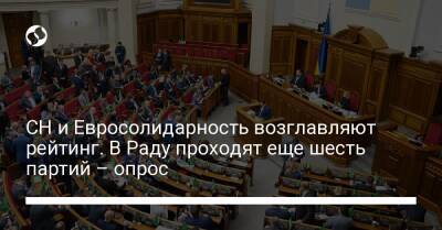 СН и Евросолидарность возглавляют рейтинг. В Раду проходят еще шесть партий – опрос - liga.net - Украина