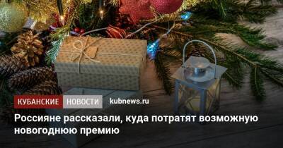 Россияне рассказали, куда потратят возможную новогоднюю премию - kubnews.ru