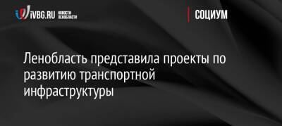 Михаил Присяжнюк - Ленобласть представила проекты по развитию транспортной инфраструктуры - ivbg.ru - Москва - Россия - Украина - Ленинградская обл. - Санкт-Петербург - Всеволожск