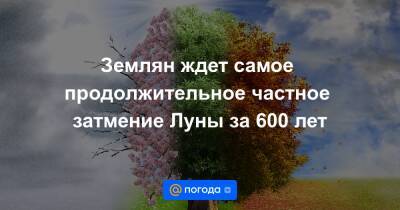 Землян ждет самое продолжительное частное затмение Луны за 600 лет - news.mail.ru - Россия - Чукотка