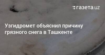 Узгидромет объяснил причину грязного снега в Ташкенте - gazeta.uz - Казахстан - Узбекистан - Ташкент