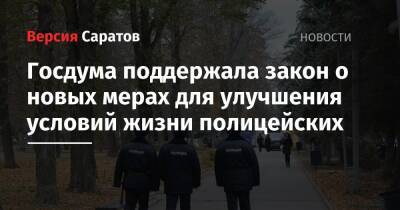 Госдума поддержала закон о новых мерах для улучшения условий жизни полицейских - nversia.ru - Россия