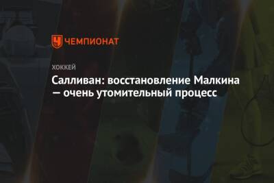 Евгений Малкин - Майк Салливан - Салливан: восстановление Малкина — очень утомительный процесс - championat.com - Россия