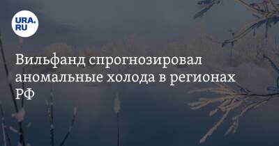 Роман Вильфанд - Вильфанд спрогнозировал аномальные холода в регионах РФ - ura.news - Россия - Красноярский край - респ. Коми - Кемеровская обл. - Тюменская обл. - Алтайский край - Новосибирская обл. - Омская обл. - окр.Ненецкий - Томская обл.
