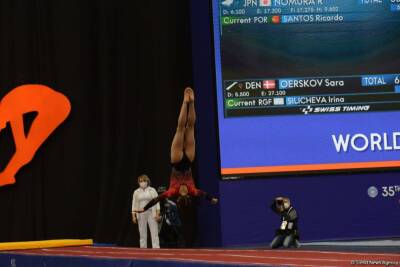 В Баку стартовал первый день соревнований 35-го чемпионата мира по прыжкам на батуте (ФОТО) - trend.az - Азербайджан