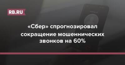 Станислав Кузнецов - «Сбер» спрогнозировал сокращение мошеннических звонков на 60% - rb.ru - Россия