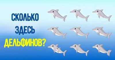 Лишь истинные умники смогут пройти дельфиний тест на внимательность, сосчитав все спрятанные особи - skuke.net