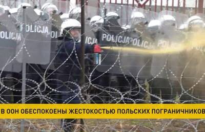 В ООН обеспокоены применением слезоточивого газа против беженцев на польской границе - ont.by - Белоруссия - Польша - Варшава