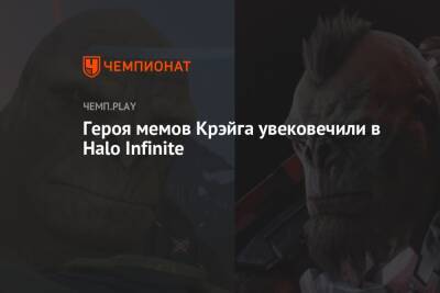 Героя мемов Крэйга увековечили в Halo Infinite - championat.com