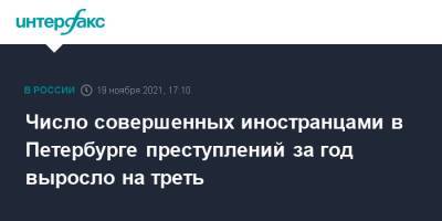 Число совершенных иностранцами в Петербурге преступлений за год выросло на треть - interfax.ru - Москва - Ленинградская обл. - Санкт-Петербург - Петербург