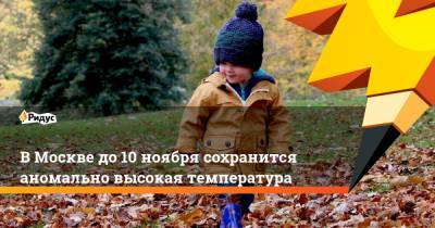 Роман Вильфанд - В Москве до 10 ноября сохранится аномально высокая температура - ridus.ru - Москва - Россия