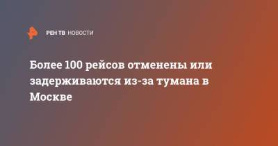 Более 100 рейсов отменены или задерживаются из-за тумана в Москве - ren.tv - Москва