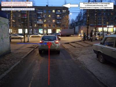 В Сыктывкаре водитель Nissan Terrano сбил велосипедиста - komiinform.ru - респ. Коми - Сыктывкар