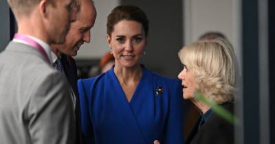 принц Уильям - принц Чарльз - Кейт Миддлтон - Камилла - Королевский синий. Кейт Миддлтон очаровала мировых лидеров в Глазго ярким платьем-пальто - focus.ua - Украина - Шотландия