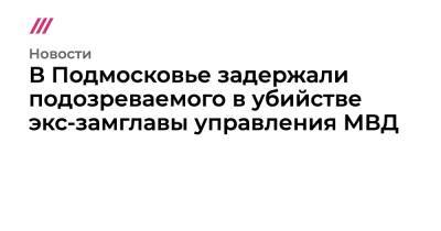 Юлия Иванова - Сергей Егоров - В Подмосковье задержали подозреваемого в убийстве экс-замглавы управления МВД - tvrain.ru - Москва - Московская обл. - Подольск