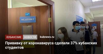 Прививку от коронавируса сделали 37% кубанских студентов - kubnews.ru - Сочи - Краснодарский край