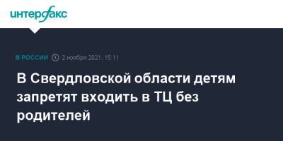 Павел Креков - В Свердловской области детям запретят входить в ТЦ без родителей - interfax.ru - Москва - Свердловская обл.