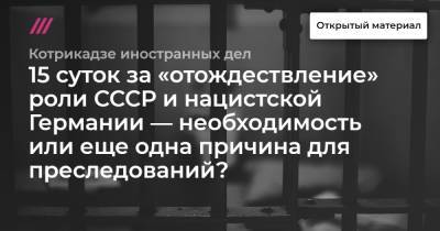 Елена Ямпольская - 15 суток за «отождествление» роли СССР и нацистской Германии — необходимость или еще одна причина для преследований? - tvrain.ru - Австрия - США - Швейцария - Бельгия - Израиль - Германия - Франция