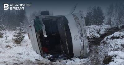 В Нижегородской области перевернулся автобус с 34 пассажирами - realnoevremya.ru - Нижегородская обл. - Нижний Новгород - Иваново - район Балахнинский
