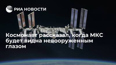 Антон Шкаплеров - Космонавт Шкаплеров рассказал, когда МКС будет видна невооруженным глазом в России - ria.ru - Москва - Россия
