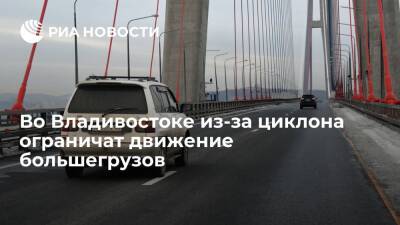 Во Владивостоке из-за циклона временно ограничат движение большегрузов - ria.ru - КНДР - Приморье край - Владивосток - район Хасанский