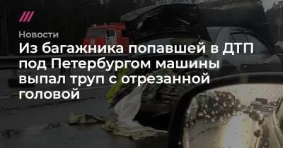 Из багажника попавшей в ДТП под Петербургом машины выпал труп с отрезанной головой - tvrain.ru - Санкт-Петербург - Ереван