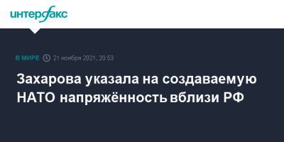 Мария Захарова - Захарова указала на создаваемую НАТО напряжённость вблизи РФ - interfax.ru - Москва - Россия - США - Эстония