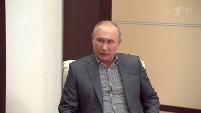 Владимир Путин - Денис Логунов - Владимир Путин обсудил с разработчиком «Спутника V» создание назальной вакцины - 1tv.ru