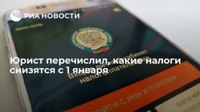 Иван Соловьев - Юрист Соловьев сообщил россиянам о снижении ряда налогов с 1 января 2022 года - ria.ru - Москва - Россия