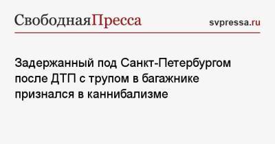 Задержанный под Санкт-Петербургом после ДТП с трупом в багажнике признался в каннибализме - svpressa.ru - Ленинградская обл. - Санкт-Петербург - Московская обл.