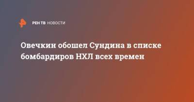 Александр Овечкин - Яромир Ягра - Овечкин обошел Сундина в списке бомбардиров НХЛ всех времен - ren.tv - Россия - Вашингтон - Сан-Хосе