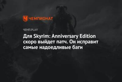 Для Skyrim: Anniversary Edition скоро выйдет патч. Он исправит самые надоедливые баги - championat.com