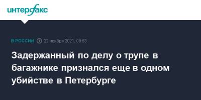 Задержанный по делу о трупе в багажнике признался еще в одном убийстве в Петербурге - interfax.ru - Москва - Ленинградская обл. - Петербурга - Петербург