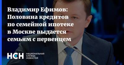 Владимир Ефимов - Владимир Ефимов: Половина кредитов по семейной ипотеке в Москве выдается семьям с первенцем - nsn.fm - Москва