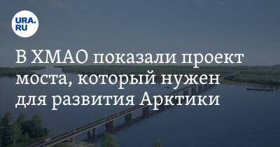 В ХМАО показали проект моста, который нужен для развития Арктики. Фото - ura.news - Сургут - Югра - окр. Янао