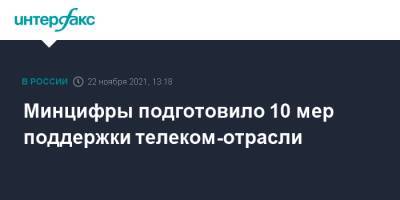 Максут Шадаев - Минцифры подготовило 10 мер поддержки телеком-отрасли - interfax.ru - Москва