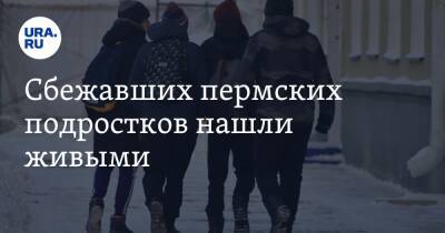 Сбежавших пермских подростков нашли живыми - ura.news - Пермь