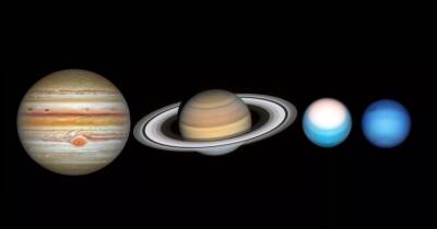 Семейный портрет. Хаббл сделал новые снимки планет-гигантов нашей Солнечной системы (видео) - focus.ua - Украина