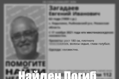Пропавший под Рязанью 62-летний мужчина найден мёртвым - rzn.mk.ru - Рязань - район Рыбновский