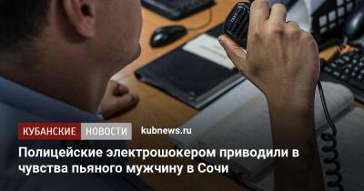 Полицейские электрошокером приводили в чувства пьяного мужчину в Сочи - kubnews.ru - Россия - Сочи - Краснодарский край - район Центральный, Сочи