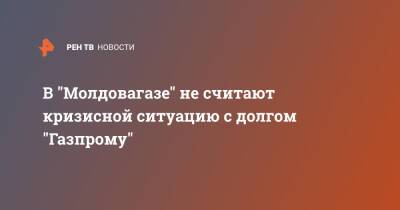 Вадим Чебан - В "Молдовагазе" не считают кризисной ситуацию с долгом "Газпрому" - ren.tv - Молдавия