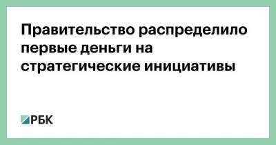 Михаил Мишустин - Правительство распределило первые деньги на стратегические инициативы - smartmoney.one