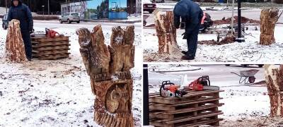 Александр Карпов - Житель Карелии вырезал для своего города много деревянных сов - stolicaonego.ru - республика Карелия