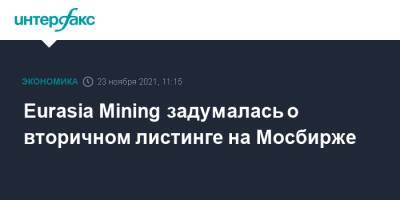 Eurasia Mining задумалась о вторичном листинге на Мосбирже - interfax.ru - Москва