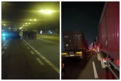 Дальнобойщики восстали на въезде в Одессу, заблокировав трассу: кадры забастовки - politeka.net - Украина - Киев - Одесса - Одесская обл.