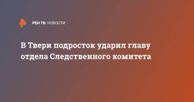 В Твери подросток ударил главу отдела Следственного комитета - ren.tv - Тверь